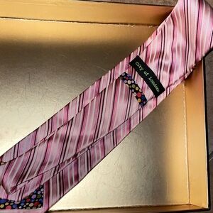 Pink Striped Men's Tie
